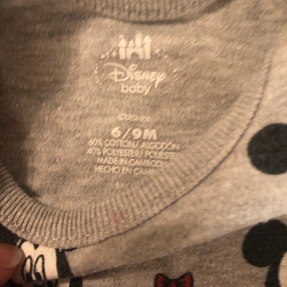 Mickey Mouse Overalls and Onesie 6-9 Months - Picture 6 of 7